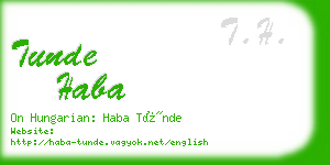 tunde haba business card